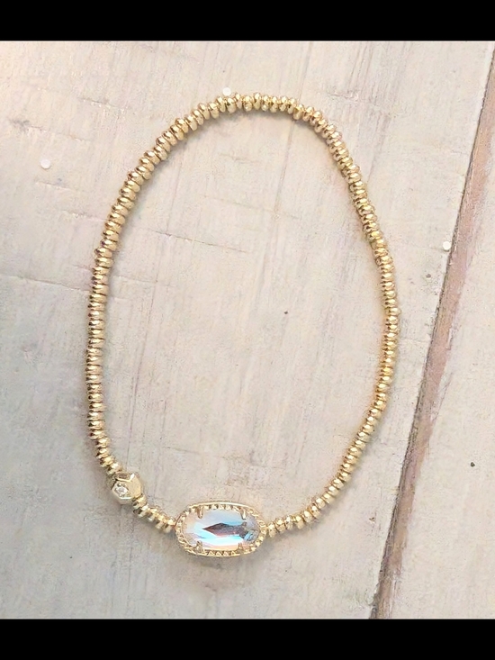 Kendra Scott Jewelry - Kendra Scott Emilie Stretch Bracelet Gold And Dichroic Glass